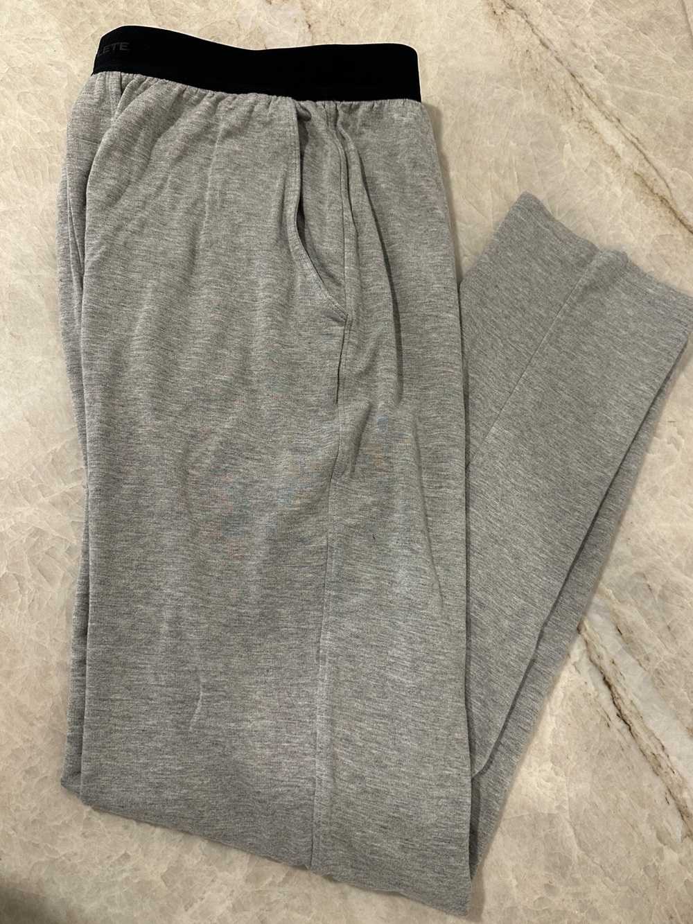 Alphalete Gray Sweatpants with Black Waistband